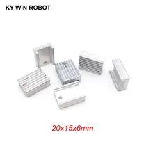 5 шт в наборе, алюминиевый u-образный Тип-220 радиатор для 220 теплоотвод транзисторный радиатор TO220 кулер охлаждения 20*15*6 мм