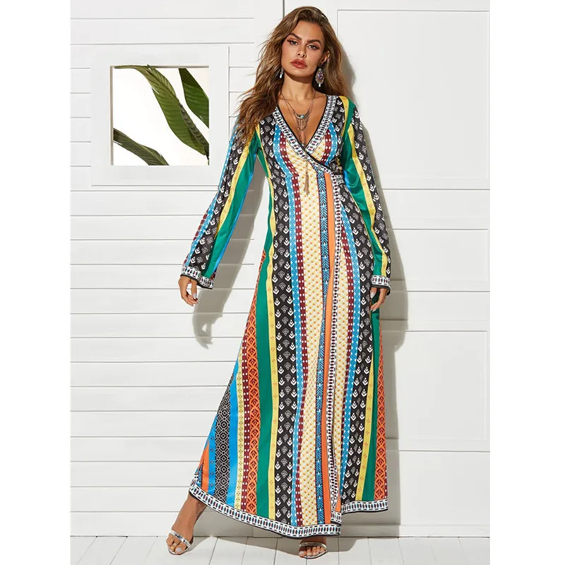 Женское вельветовое Макси платье Abaya длинное мусульманское в турецком арабском