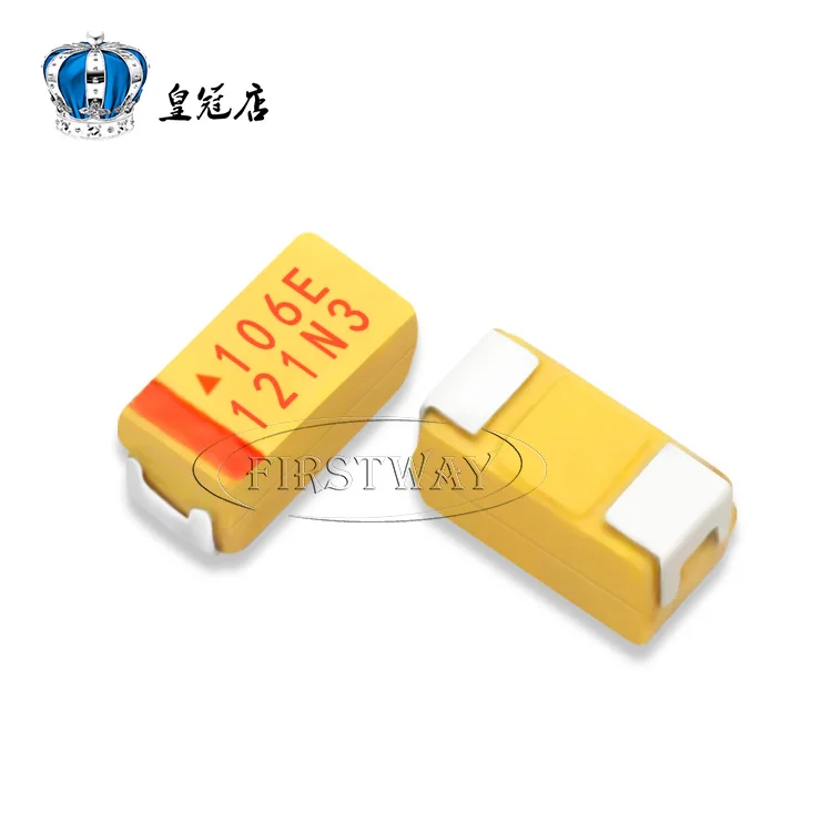 100 шт./лот SMD Танталовый конденсатор 106E 25V 10 мкФ A Тип 3216 1206 танталовый | Электронные