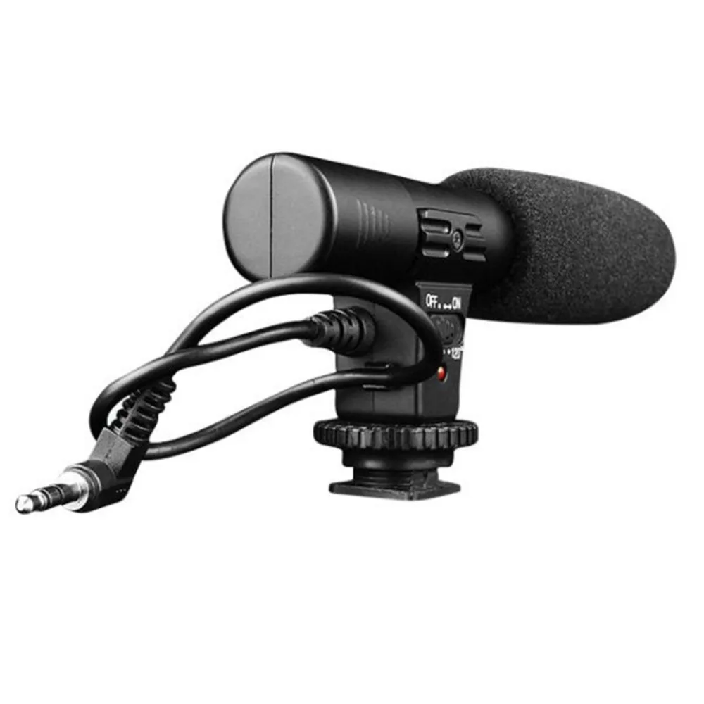 Studio Digital Video DV Stereo Recording Microphones 3.5mm for DSLR