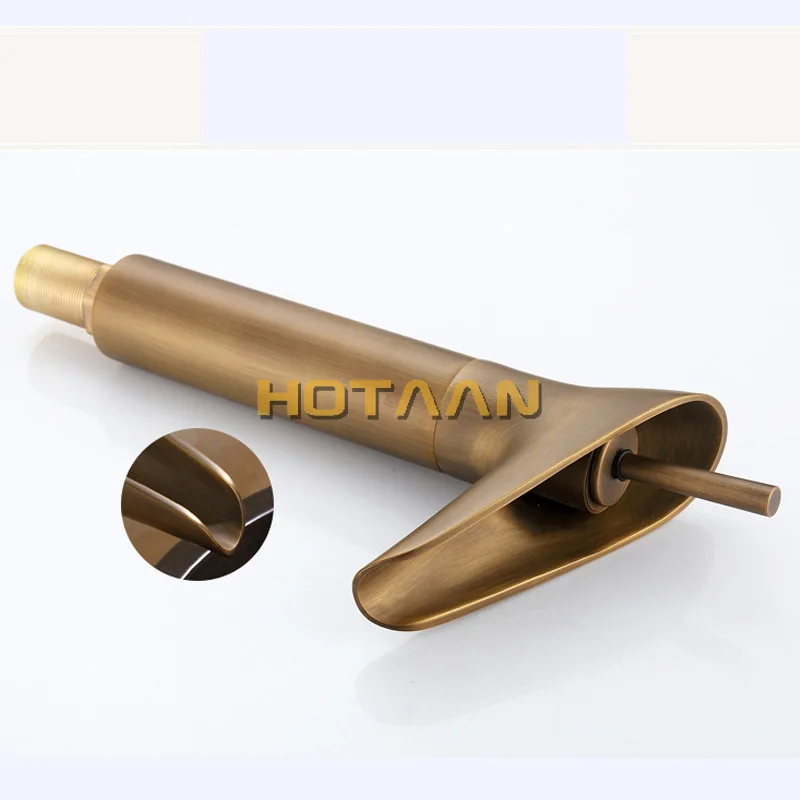 a bacia faucet antique brass cachoeira banheiro 03