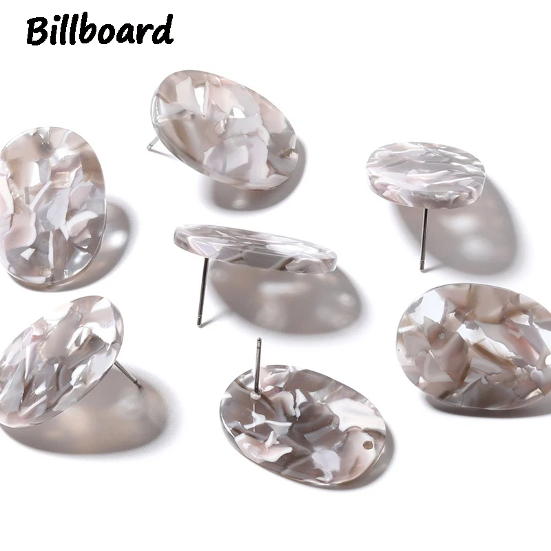 2019 New Fashion Charms for Jewelry Making Stud Earring Trendy Ellipse Pendants 10pcs/bag | Украшения и аксессуары