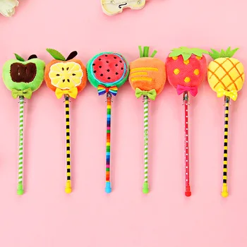 

1Pc/Sell Fruit Pen Gel Pens Kawaii School Supplies Office Stationary Photo Album Kawaii Pens Stationery Gel Ink Pen