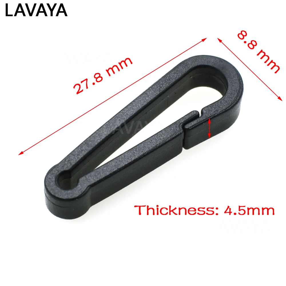 

Gloves Hook Plastic Black Buckles Snap Hook With O-Ring Used For Shower Curtains Free Shipping
