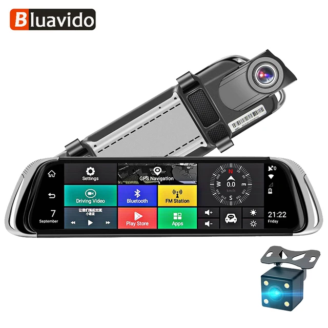 Best Value Bluavido 4G Car Rearview Mirror Video Recorder Dash DVR Android GPS Navigation ADAS FHD 1080P WiFi auto registrar Dual Camera Best Value Bluavido 4G Car Rearview Mirror Video Recorder Dash DVR Android GPS Navigation ADAS FHD 1080P WiFi auto registrar Dual Camera