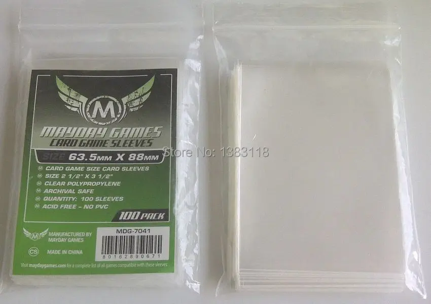 500 шт. 5 пакетов/LOT Clear pp пластиковые пакеты MDG-7041 подходят к 63.5x88 стандартных CCG/MTG