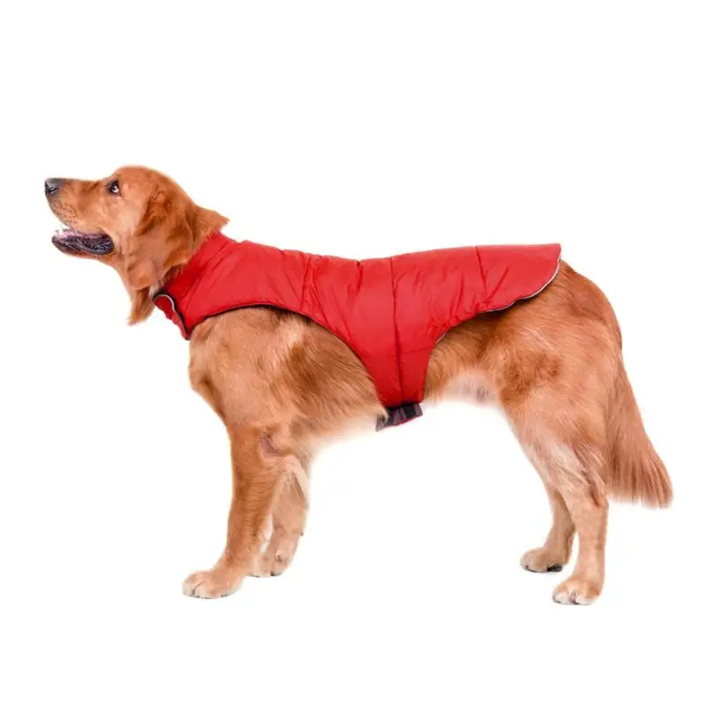 Reflective Dogs Vests Warm Dog Clothes Waterproof Windproof Nylon