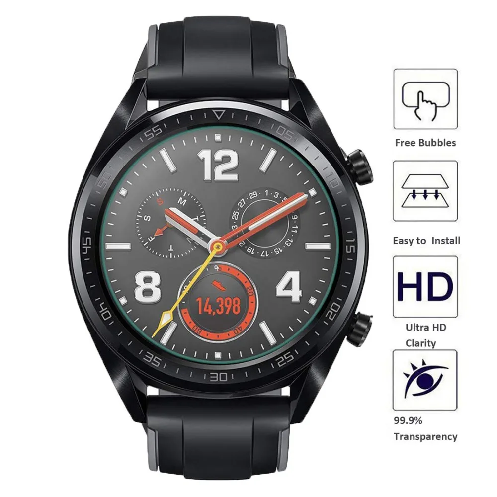 Huawei watch gt active защитная пленка из закаленного стекла для huawei watch GT ремешок твердость 9H HD аксессуары для часов