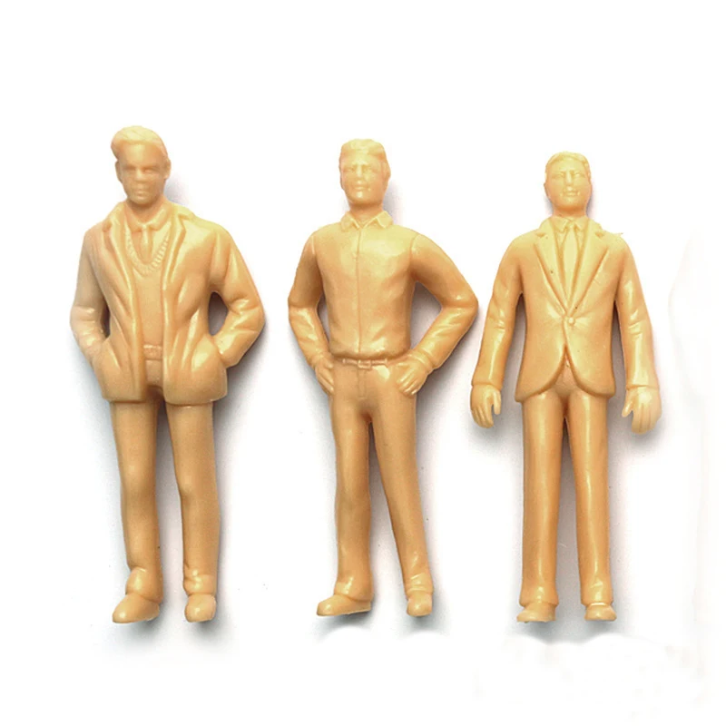 50 Pcsset Scale Model Miniature Figures  150 DIY Toys Model ABS Plastic Peoples Figure Toy For Kids (1)