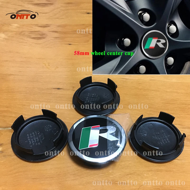 100pcs OEM quality XJ R Racing 58mm Wheel cap Center Covers Hub Caps