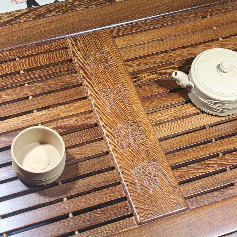 A number of high-grade wooden tray straight 58*40*7 gift tea set all felicitous wish of making money mixed batch