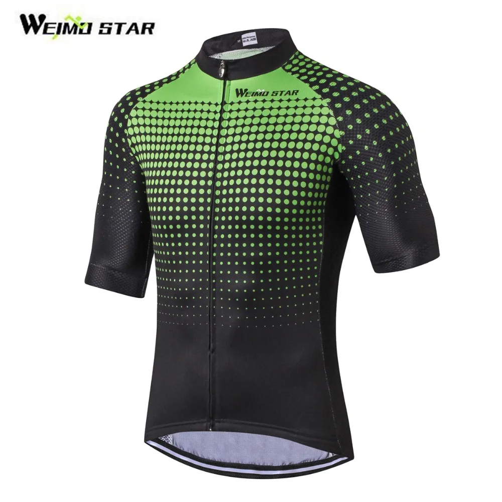Weimostar Men Cycling Jersey Half Sleeve Proteam Maillot Ciclismo Ropa