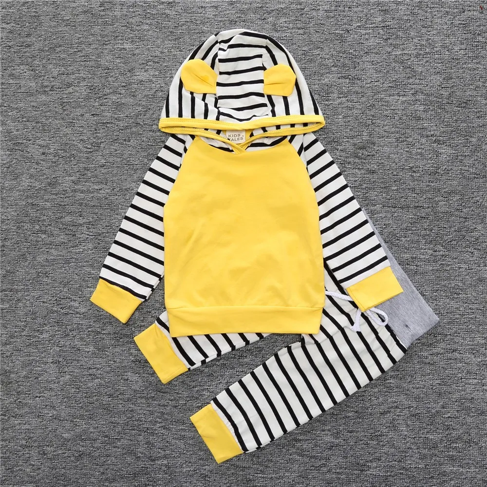 2018 autumn Newborn infant toddler Solid color Baby clothing children