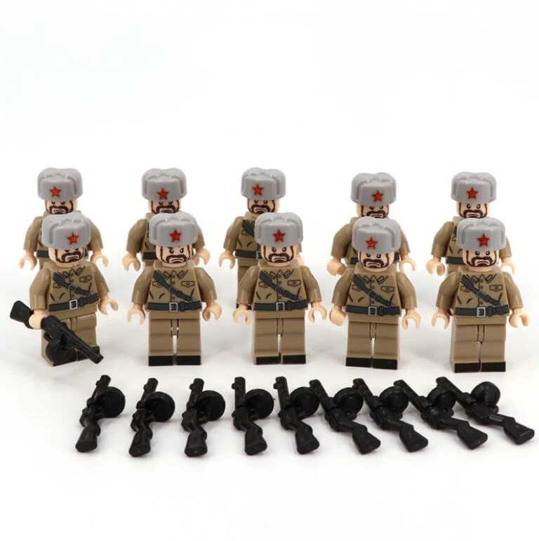 

1 Set World War II German Assembled Building Blocks Dolls Military Weapons City Bricks Building Block Toys For Kid X152