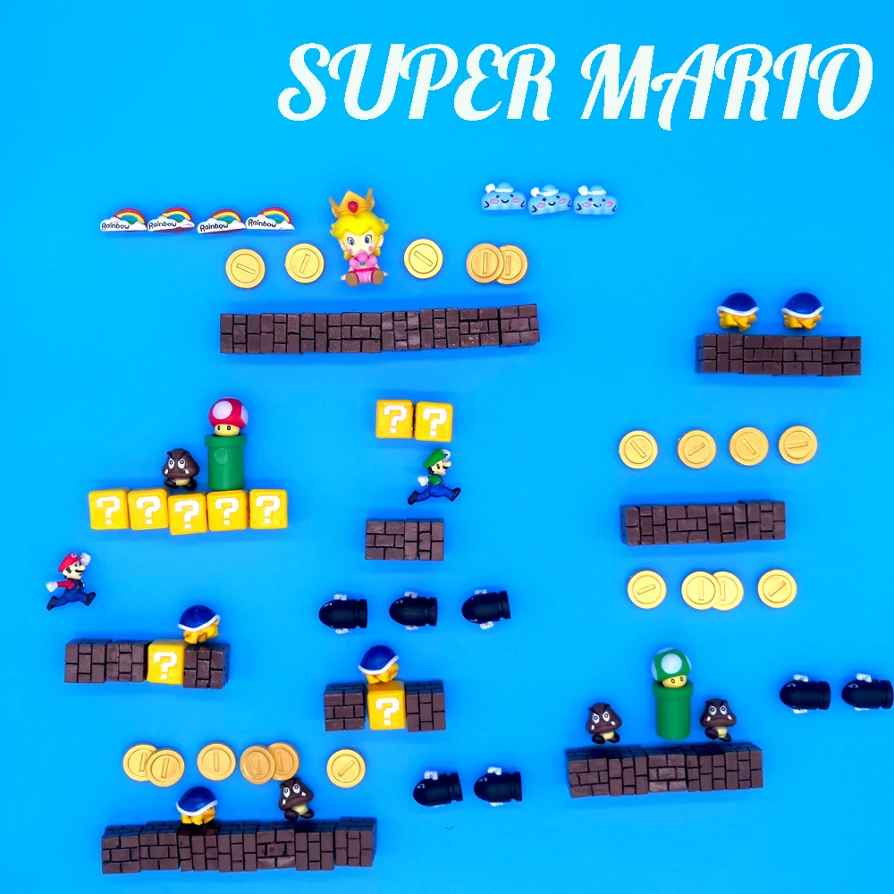

90PCS 3D Super Mario Princess Cartoon Animal fridge magnets white board sticker Refrigerator Magnets Kids Gift Home Decoration