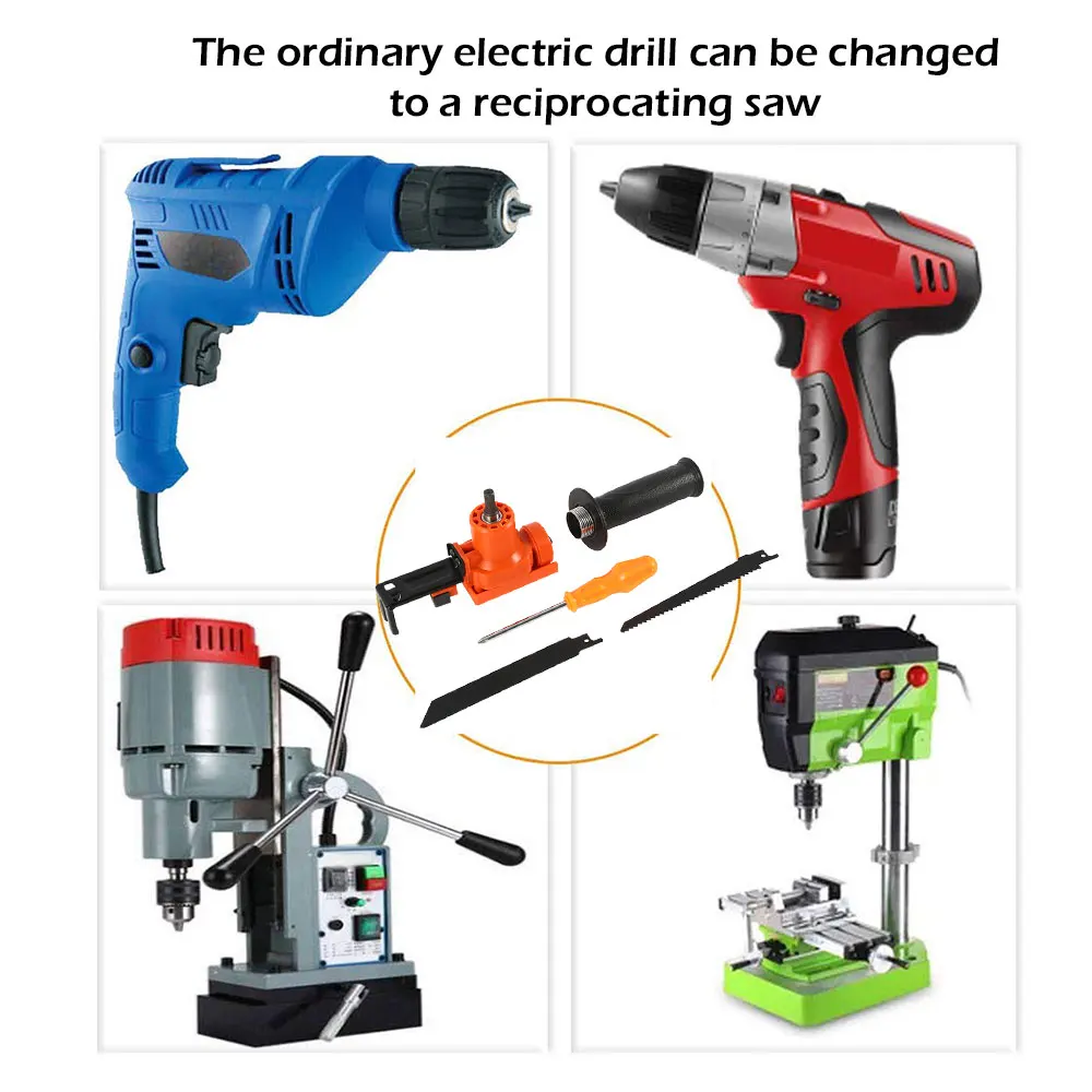 Электрическая дрель Модифицированная поршневая пила электроинструменты бытовой джиг пилы аксессуары для резки древесины электрическая дрель поршневые