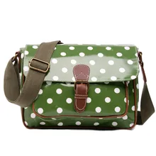 Fashion women shoulder bag flap fashion colorful messenger bags for women’s crossbody bags dot print oilcloth