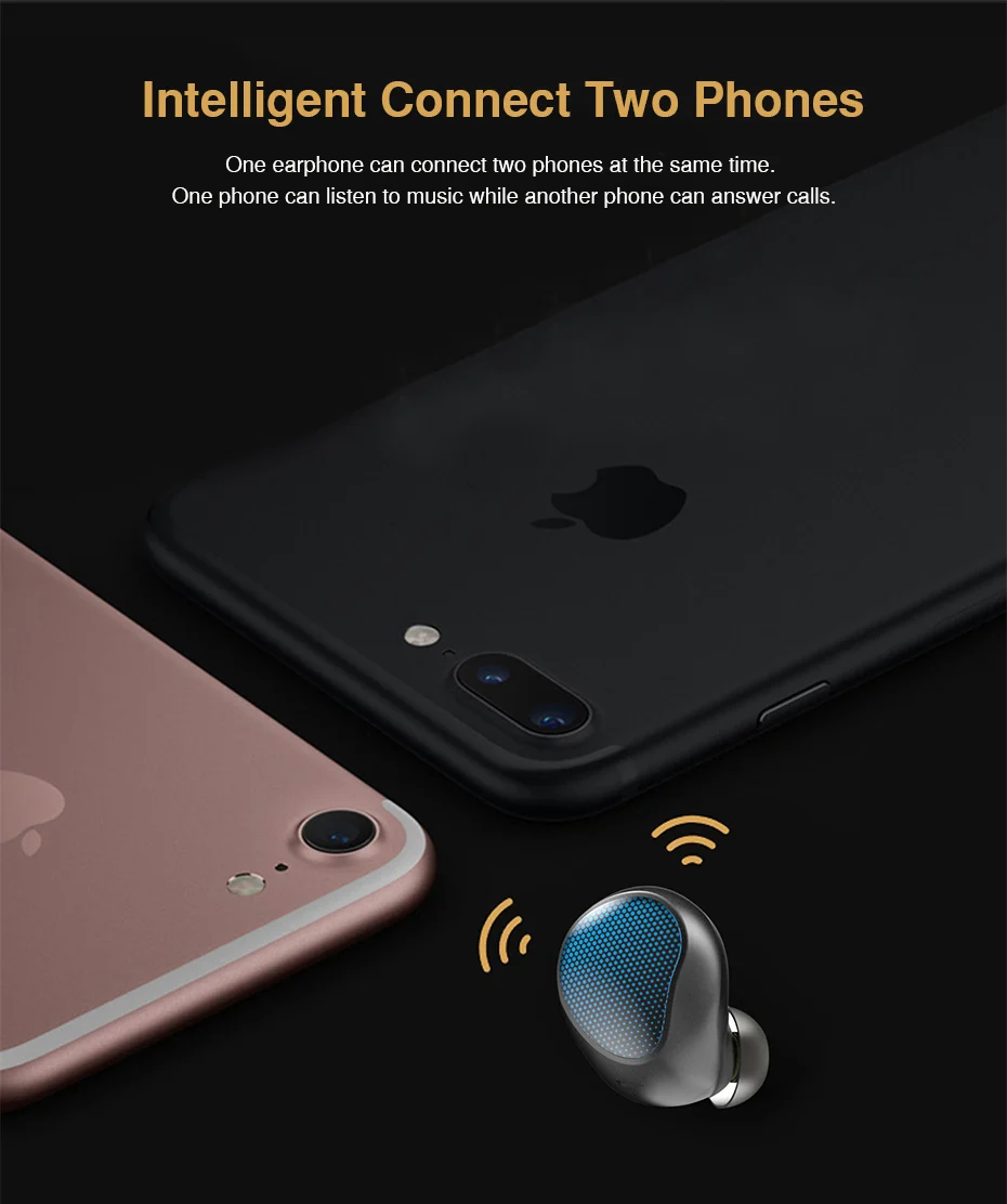 Mini Invisible Bluetooth Earphone Bluetooth Headset Single Wireless Earbud Charging Box Hands-free For Phone Sport Music (8)