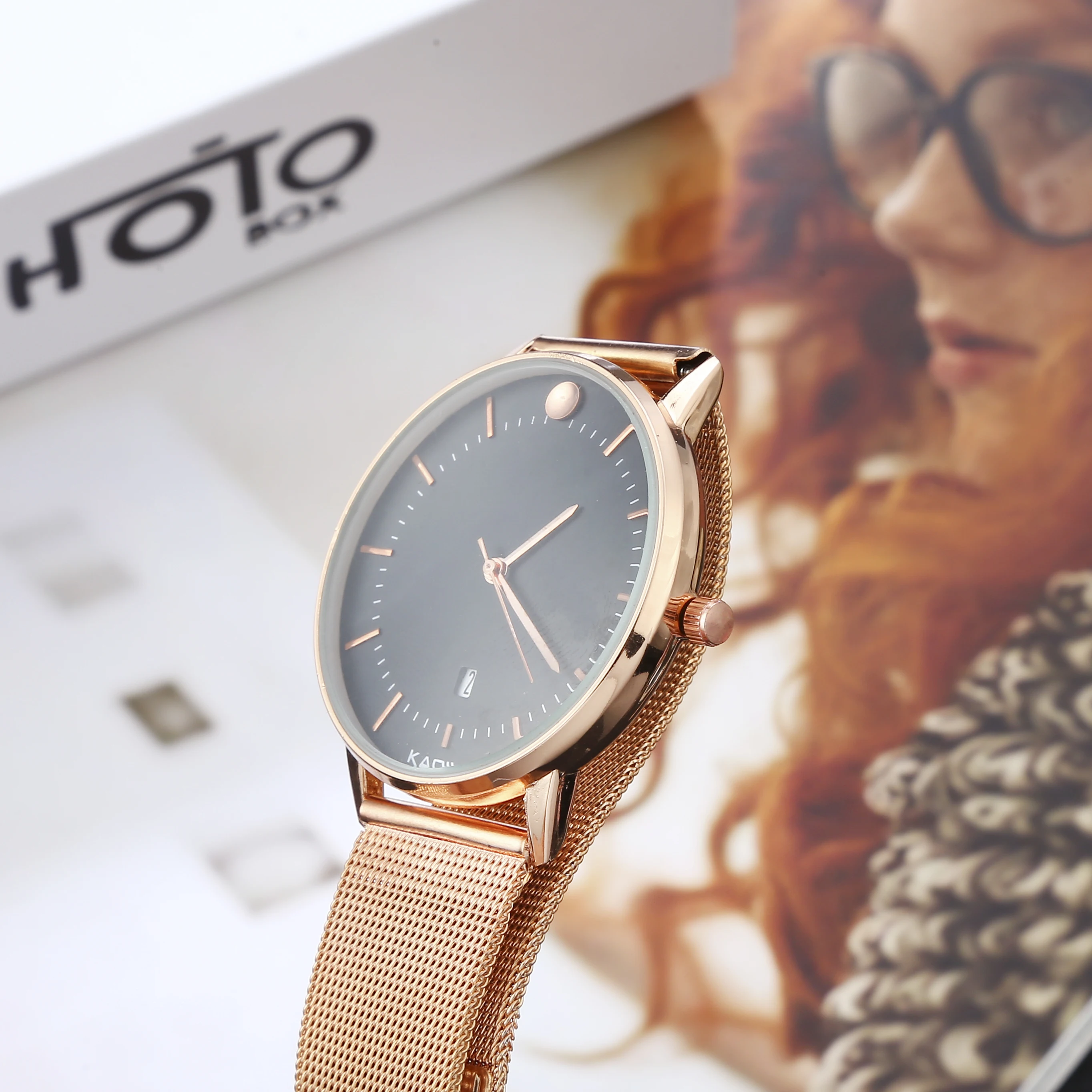 

Fashion Contracted costly quartz watch band steel belt table calendar luxury watch mens watches reloj hombre 2018