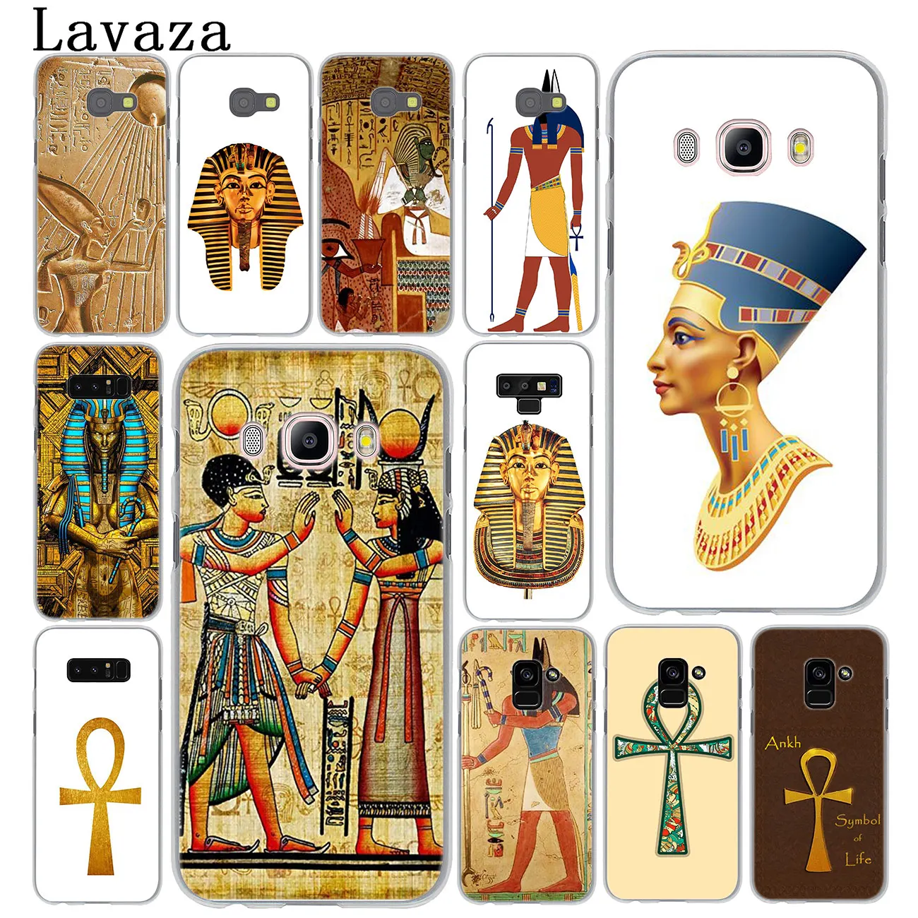 

Lavaza Egypt Nefertiti Anubis Ankh Pharaoh Case for Samsung Galaxy Note 10 9 8 A9 A8 A7 A6 Plus + 2018 A3 A5 2017 2016 2015