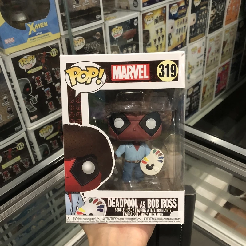 Funko pop Официальный Marvel: Deadpool Playtime как Боб Росс Виниловая фигурка Коллекционная