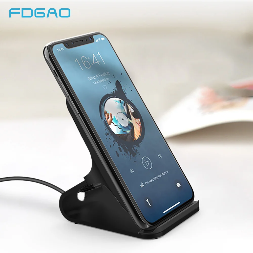 

FDGAO Universal Qi Wireless Charger For iPhone X XS XR 10W Fast Charger USB Wireless Charging For Samsung Galaxy S8 S9 Note 8