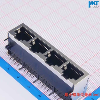 

10Pcs 1x4 59 Series Female RJ45 Ethernet Network LAN PCB Socket Connector Jack
