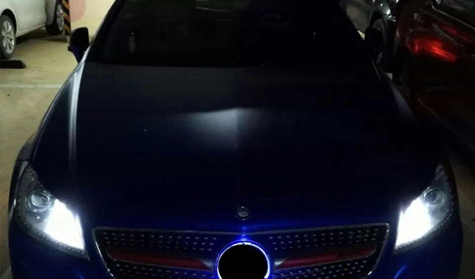 Светодиодный передний светильник с подсветкой в виде звезды, логотип, передняя решетка для автомобиля, эмблема в виде звезды, значок для Mercedes-Benz W176 W246 W205 W212 W117