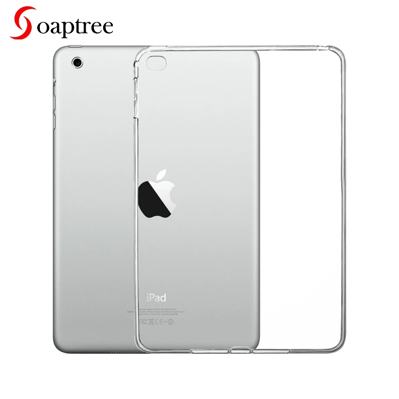 

Tablet Case For AppleiPad Mini 4 Case Transparent Soft Silicone Ultra-thin Cover For iPadMini 4 5 Cover Back Coque Housing