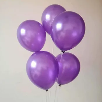 

Purple balloons 100pcs/lot10 inch 1.5g pearl latex balloon wedding air ballon baby shower decor kids birthday party supplies