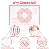 Tapis de cuisson antiadhésif en Silicone pour pâte à Pizza ou pâtisserie, ustensile de cuisine ► Photo 3/6