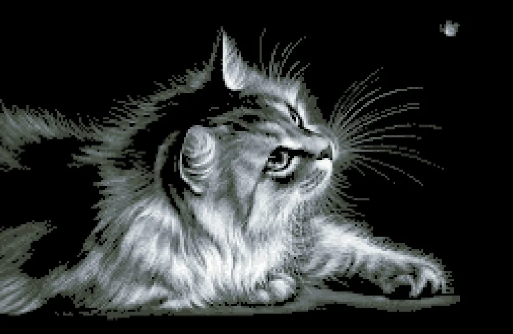

Black cat cross stitch package animal 18ct 14ct 11ct black cloth cotton thread embroidery DIY handmade needlework