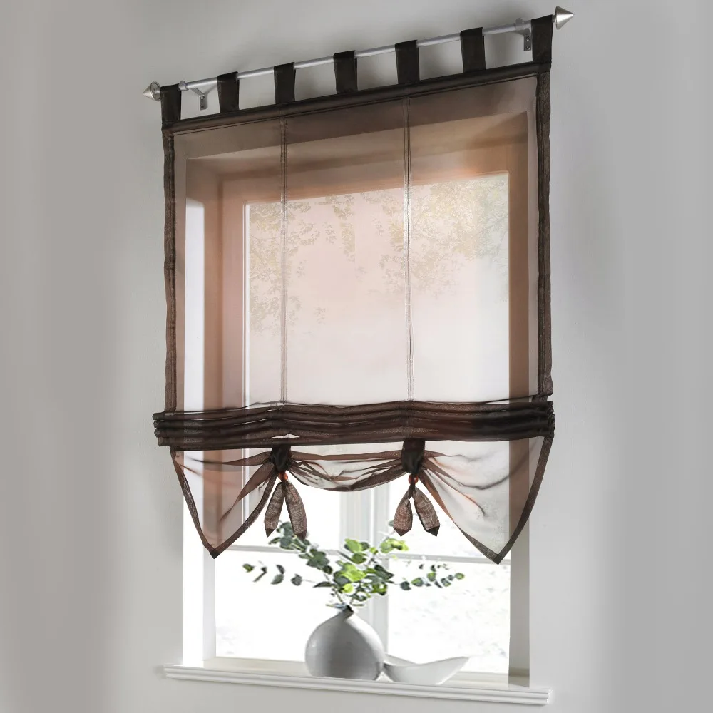 шторы на кухню в римском стиле