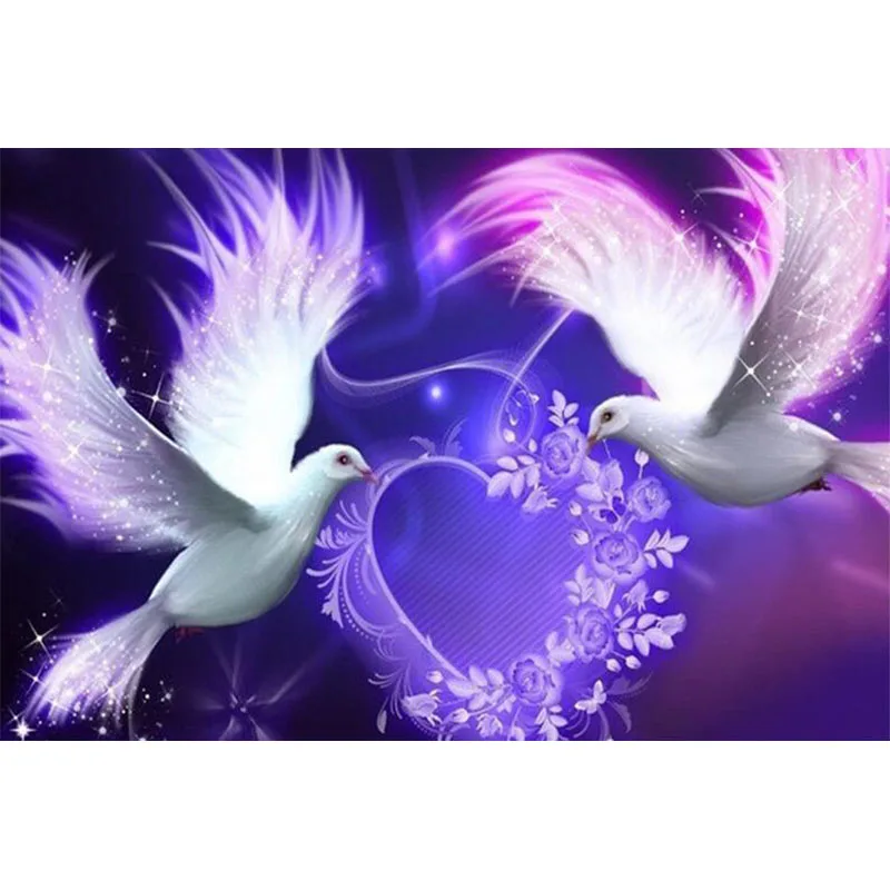

Diy Handwork 5d Diamond Painting White pigeon picture of Rhinestones Full 3d Diamond Embroidery Sale Diamond Mosaic Decor TY124
