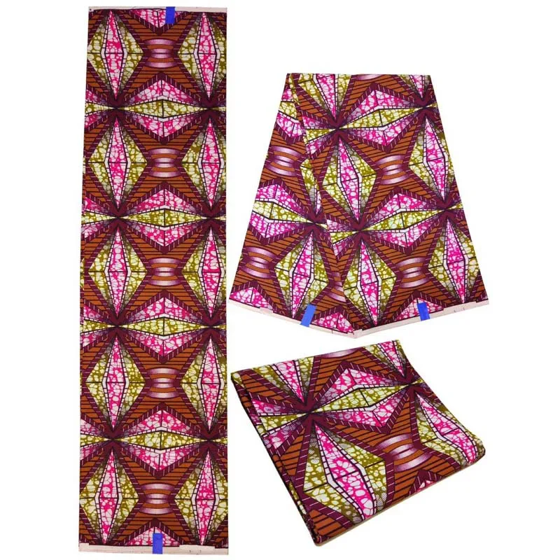

Ankara African Cotton Wax Prints Fabric Super Hollandais Wax High Quality 6 yards African Fabric for Party Dress