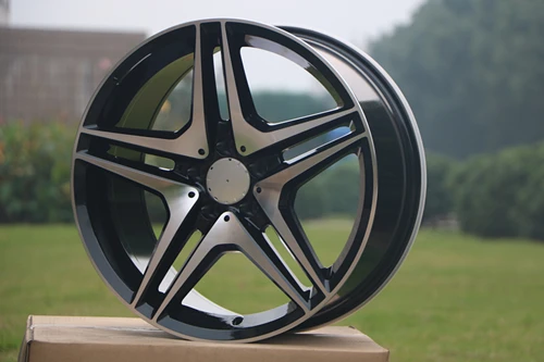 4 Новые 19x8,5/19x9,5 Straggered диски колеса для MERCEDES BENZ Черный AMG+ 35 мм W828