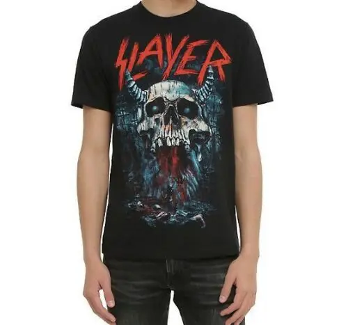 

Slayer BLEEDING SKULL T-Shirt Heavy Metal Band NEW Licensed & Official