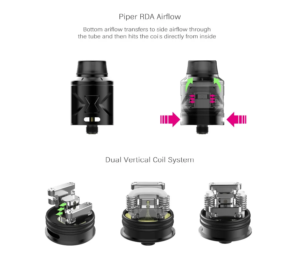 Hugsvape Surge Squonk Kit 80 Вт surge squonk mod с атомайзером piper rda работающим от одной батареи 18650 vs