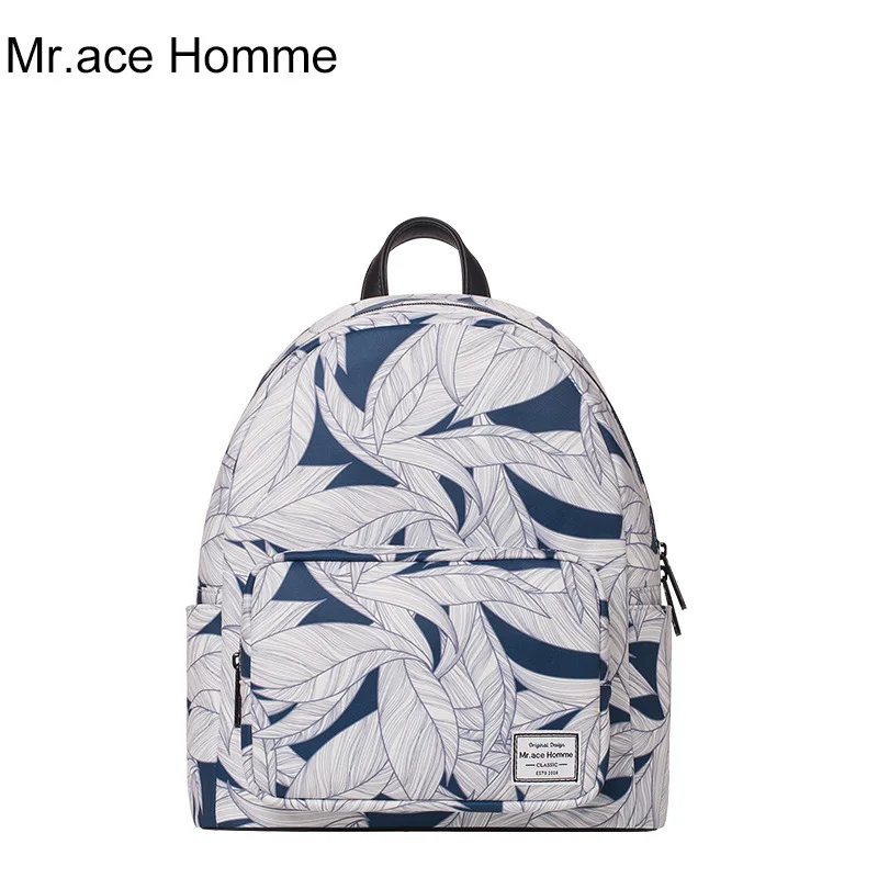 Mr.Ace Homme Fresh Printing Women Laptop Backpack 2017 Fashion School Backpack for Girls Ladies Polyester Cute Travel Back Pack