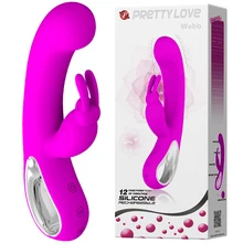 Vibrador coelho massageador com 12 velocidades, produtos sexuais, masturbação feminina usb recarregável, dildo de brinquedo sexual para ponto g mulher