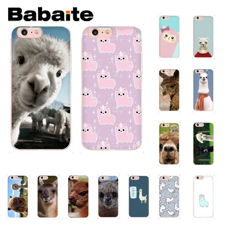 Babaite Lama Llama Alpacas животный черный мягкий чехол для телефона из ТПУ чехол для iPhone 8 7 6 6S Plus X XS MAX 5 5S SE XR 10 Fundas Capa