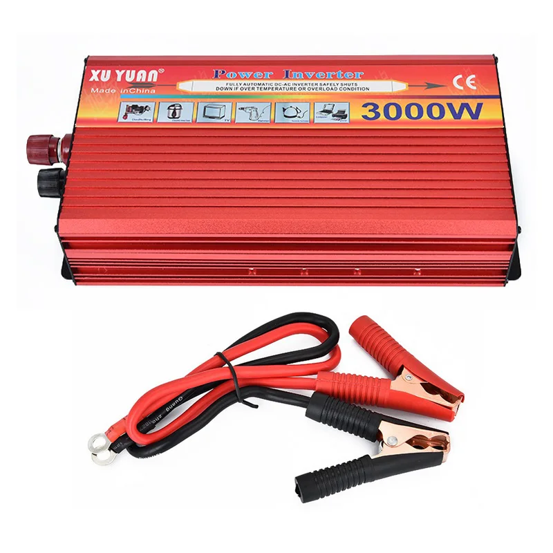 Tragbare Auto-Inverter DC 12 V Zu AC 220 V 3000 W Auto Ladegerät Power Inverter Versorgung Konverter Adapter Mit doppel Universelle Buchse Tragbare Auto-Inverter DC 12 V Zu AC 220 V 3000 W Auto Ladegerät Power Inverter Versorgung Konverter Adapter Mit doppel Universelle Buchse