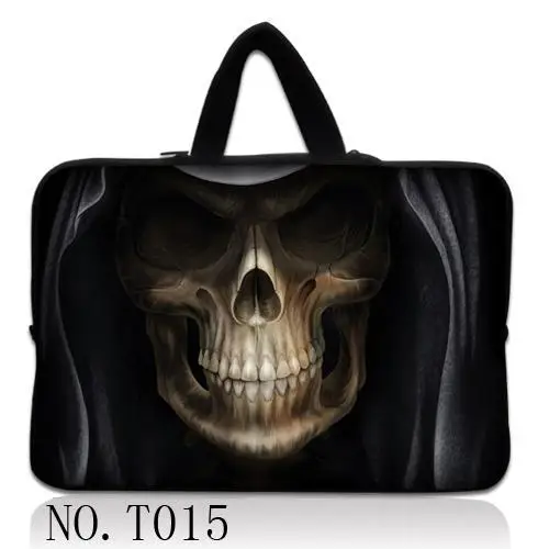 skull Женская сумка с рукавом птицы для Macbook Air 11 13/Pro 13 15 Неопреновые Чехлы для ноутбука Asus Acer HP lenovo 11 13,3 14 15,6 17" - Цвет: skull