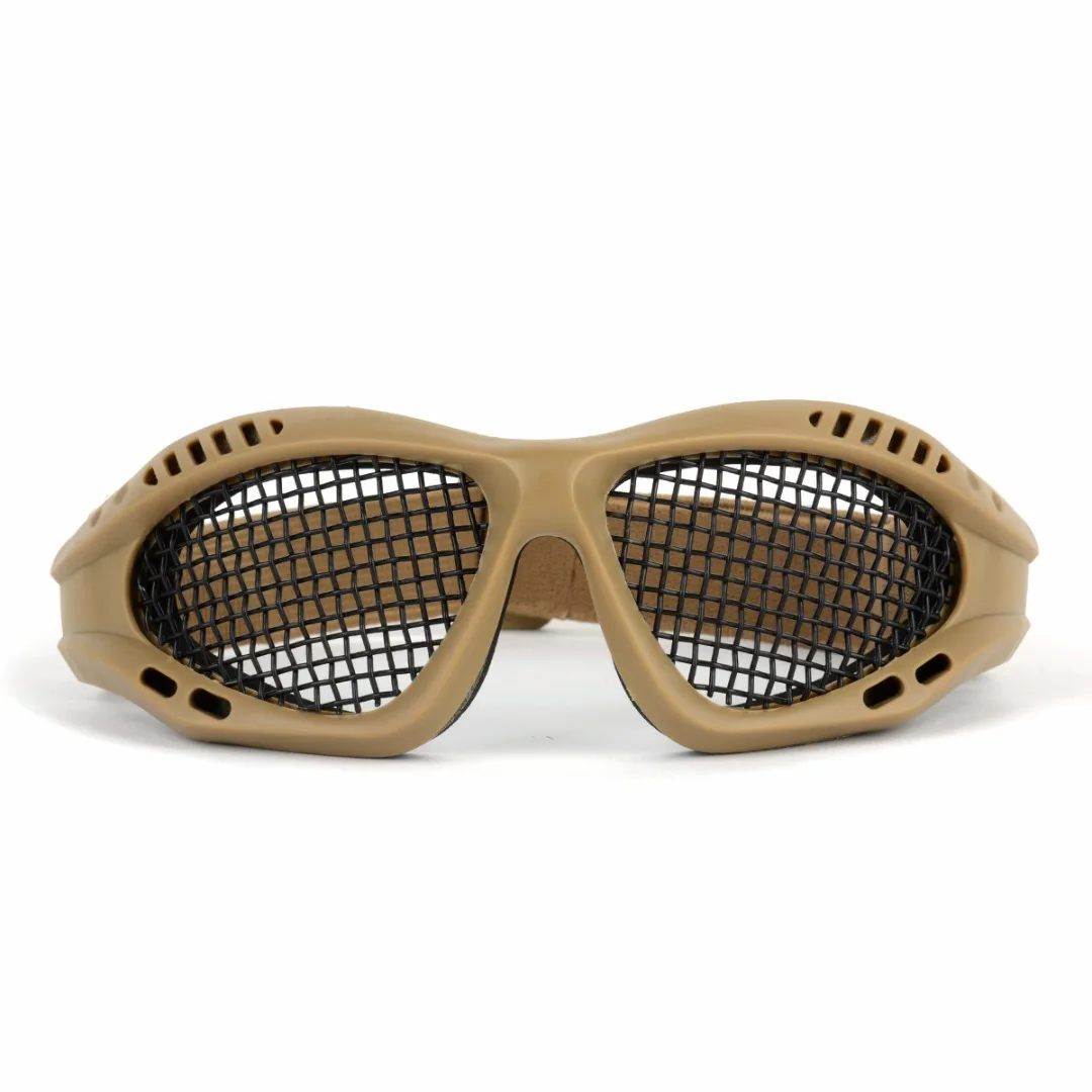 Adjustable Outdoor Tactical Paintball Goggles Steel Wire Mesh Hunting Airsoft Glasses Eye Game Protector Sports Eyeglasses