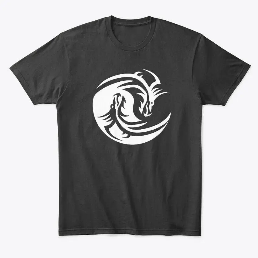 Дерзкие ведьма®Футболка премиум-класса Yin Yang Dragon Symbol