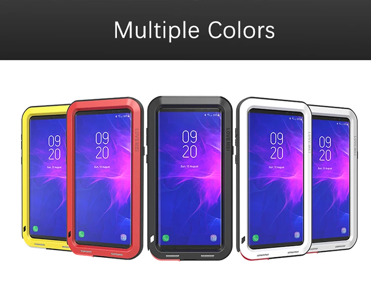 

Love Mei Aluminum Metal Armor For Samsung Note 9 Shockproof Dirtproof Full Body Heavy Duty Case For Samsung Galaxy Note 9 Cover