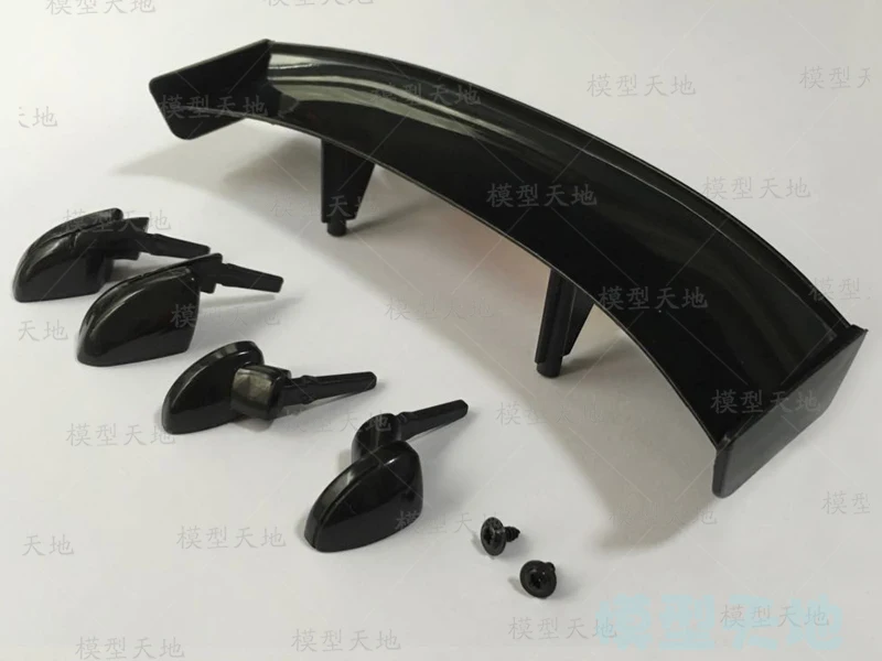 

RC On-Road Car Body GT AE86 Rear Spoiler Tail Wing Side Mirror 1/10 Scale Remote Control Toy Model Car Accessories