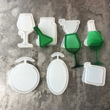 

Hourglass water injection mud board Silicone Mould DIY Resin Decorative Craft Jewelry Making Mold resin molds for jewerly