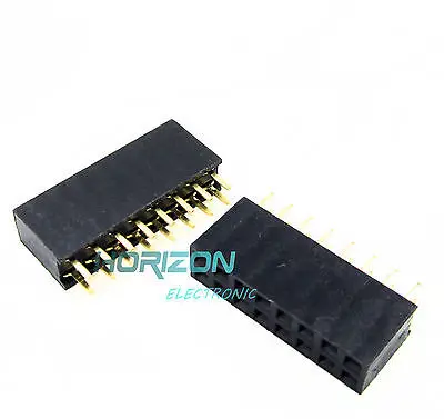 

10PCS 2X8 Pin 16P 2.54mm Double Row Female Straight Header Pin Strip