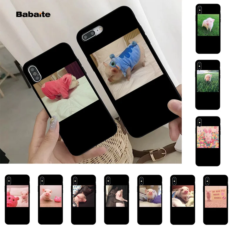 

Babaite Funny Cartoon Pig Novelty Fundas Phone Case Cover for Apple iPhone 5 5S SE 6 6S Plus 7 8 X XS MAX XR Cover